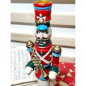 Kurt S Adler 11.5” Wooden Candle Stick Nutcracker